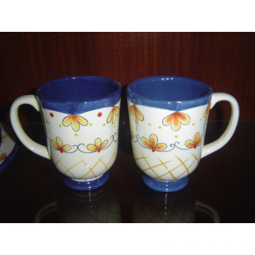 Keramische handgemalte Tasse Glasierte Tasse